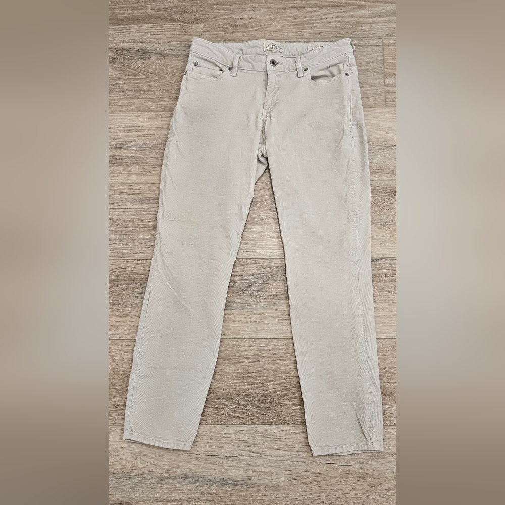Lucky Brand Lolita Skinny Cream Corduroy Size 29